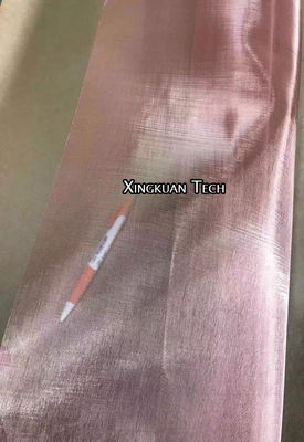 100mesh Copper Wire Mesh Aperture 0.15 - 0.18mm Plain Weave Red Color