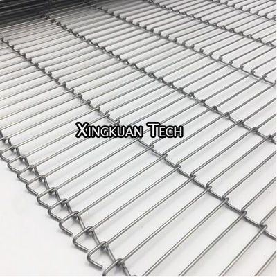 Vlak Flex Ladder Conveyor Belt Wire Mesh For Conveyor Food Machine in het Hullen van Productie