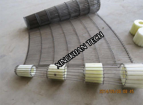 Vlak Flex Belt Conveyor Belt Wire-Netwerk 90 Graad 180 Graadhoeken Gebogen Ladder