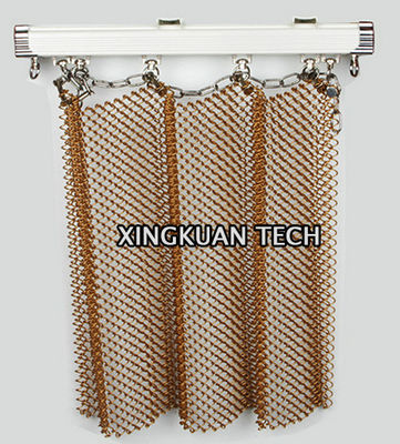 Kleurrijk Decoratief Mesh Curtain, Gordijn 4mm van de Metaalrol 6mm 8mm Opening